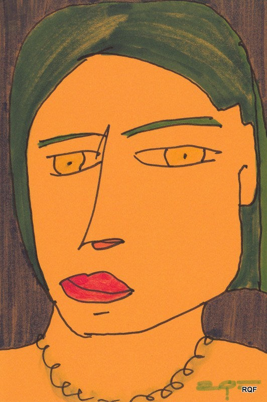 La señora asentada.